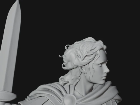 ROME - Mounted Woman Officer Design 1 - 3D Print Model 3D Print Model