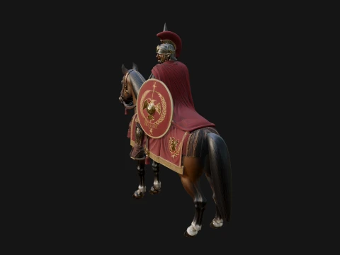 ROME - Mounted Officer Design 3 - 3D Print Model 3D Print Model