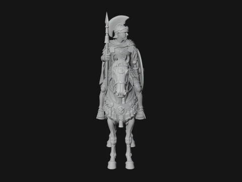 ROME - Mounted Officer Design 3 - 3D Print Model 3D Print Model