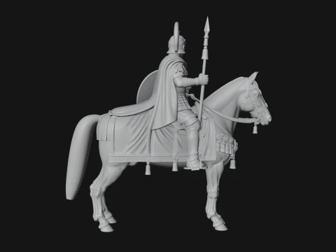 ROME - Mounted Officer Design 3 - 3D Print Model 3D Print Model