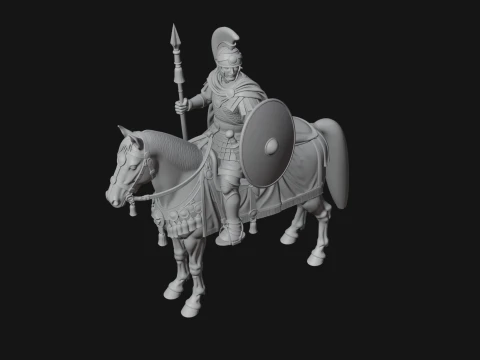 ROME - Mounted Officer Design 3 - 3D Print Model 3D Print Model