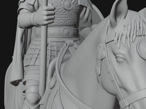 ROME - Mounted Officer Design 3 - 3D Print Model 3D Print Model