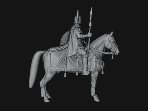 ROME - Mounted Officer Design 3 - 3D Print Model 3D Print Model