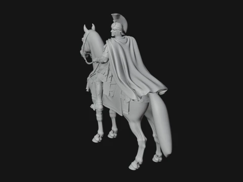 ROME - Mounted Officer Design 4 - 3D Print Model 3D Print Model