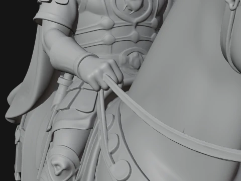 ROME - Mounted Officer Design 4 - 3D Print Model 3D Print Model