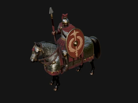 ROME - Cataphract Cavalry Design 1 - 3D Print Model 3D Print Model