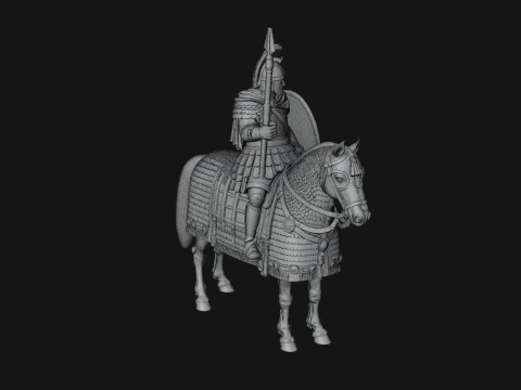 ROME - Cataphract Cavalry Design 1 - 3D Print Model 3D Print Model