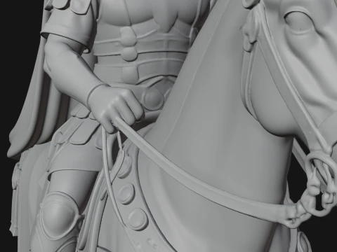 ROME - Mounted Officer Design 5 - 3D Print Model 3D Print Model