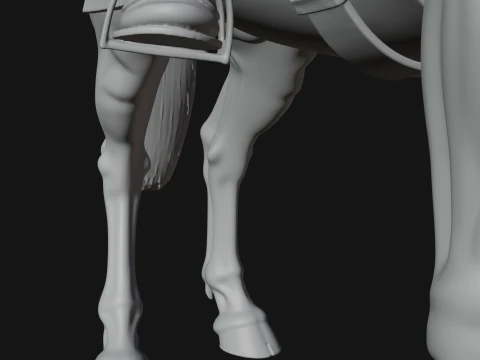 ROME - Mounted Officer Design 5 - 3D Print Model 3D Print Model