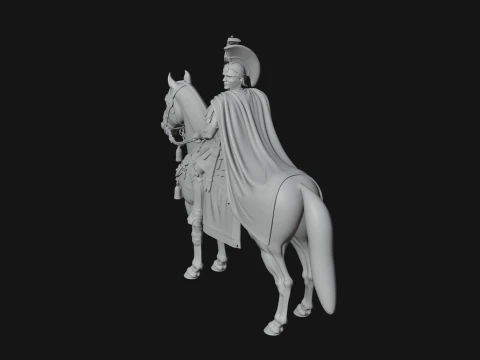 ROME - Mounted Officer Design 6 - 3D Print Model 3D Print Model
