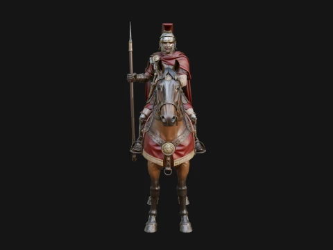 ROME - Cavalryman Design 2 - 3D Print Model 3D Print Model