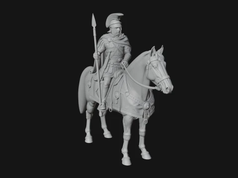 ROME - Cavalryman Design 2 - 3D Print Model 3D Print Model