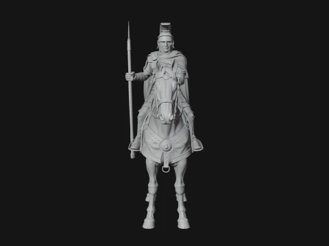 ROME - Cavalryman Design 2 - 3D Print Model 3D Print Model