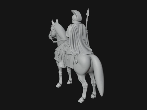 ROME - Cavalryman Design 2 - 3D Print Model 3D Print Model