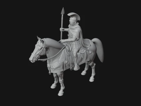 ROME - Cavalryman Design 2 - 3D Print Model 3D Print Model