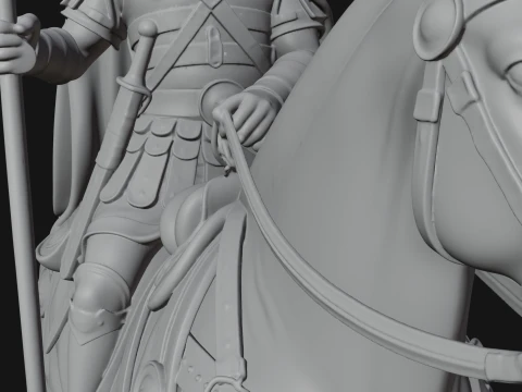 ROME - Cavalryman Design 2 - 3D Print Model 3D Print Model
