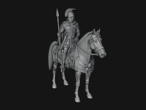 ROME - Cavalryman Design 2 - 3D Print Model 3D Print Model