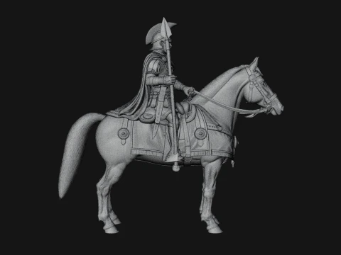 ROME - Cavalryman Design 2 - 3D Print Model 3D Print Model