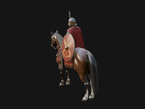 ROME - Cavalryman Design 3 - 3D Print Model 3D Print Model