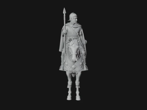 ROME - Cavalryman Design 3 - 3D Print Model 3D Print Model