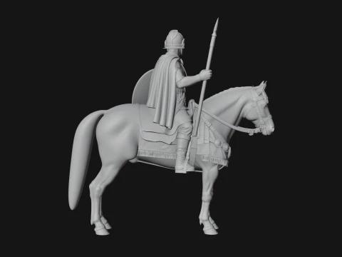 ROME - Cavalryman Design 3 - 3D Print Model 3D Print Model