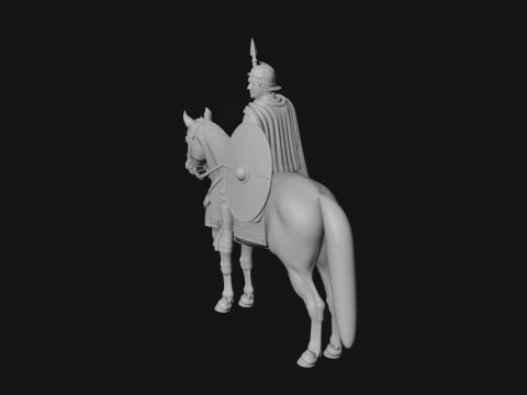 ROME - Cavalryman Design 3 - 3D Print Model 3D Print Model