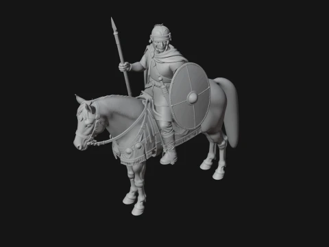 ROME - Cavalryman Design 3 - 3D Print Model 3D Print Model