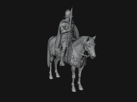 ROME - Cavalryman Design 3 - 3D Print Model 3D Print Model