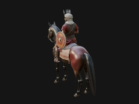ROME - Cavalryman Design 4 - 3D Print Model 3D Print Model