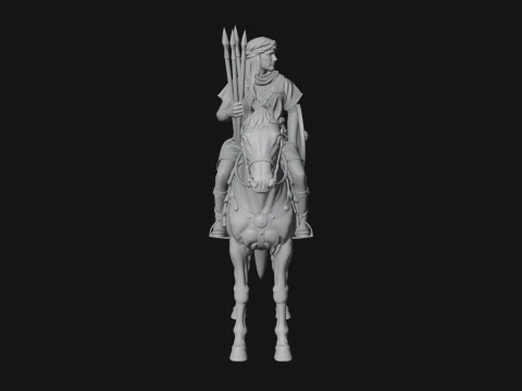 ROME - Cavalryman Design 4 - 3D Print Model 3D Print Model
