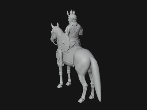ROME - Cavalryman Design 4 - 3D Print Model 3D Print Model