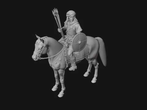 ROME - Cavalryman Design 4 - 3D Print Model 3D Print Model