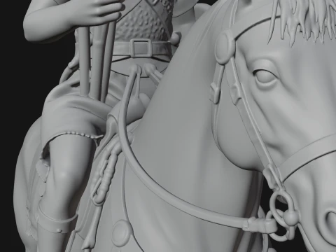 ROME - Cavalryman Design 4 - 3D Print Model 3D Print Model