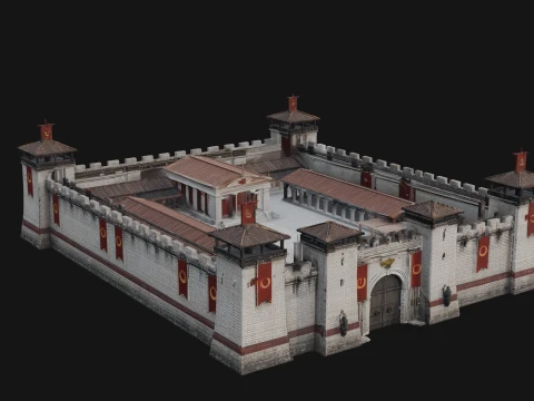 ROME - Fortress Design 1 - 3D Print Model 3D Print Model