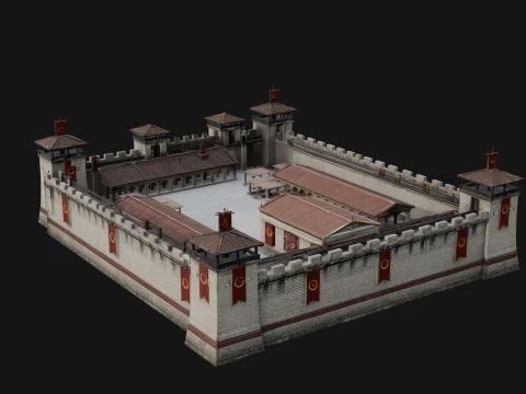 ROME - Fortress Design 1 - 3D Print Model 3D Print Model