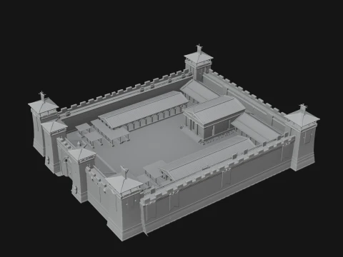 ROME - Fortress Design 1 - 3D Print Model 3D Print Model