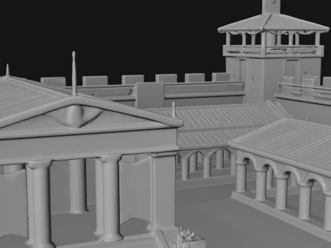 ROME - Fortress Design 1 - 3D Print Model 3D Print Model