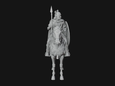 ROME - Cavalryman Design 5 - 3D Print Model 3D Print Model