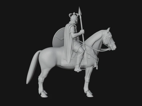 ROME - Cavalryman Design 5 - 3D Print Model 3D Print Model