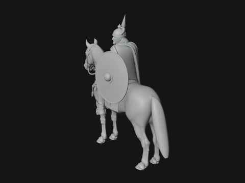 ROME - Cavalryman Design 5 - 3D Print Model 3D Print Model