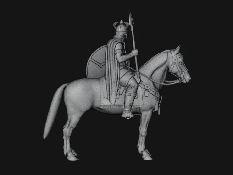 ROME - Cavalryman Design 5 - 3D Print Model 3D Print Model