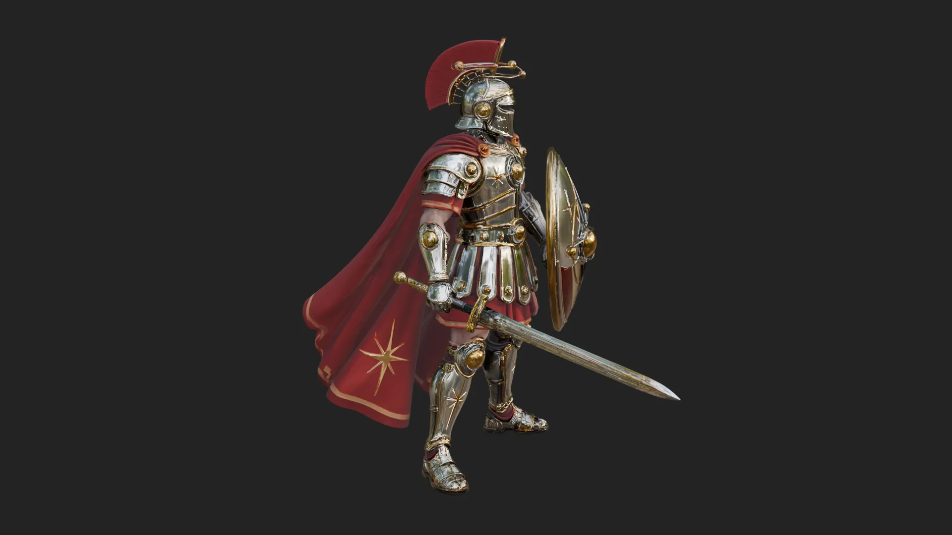 ROME - Armored Champion Design 1 - 3D Print Model 3D Print Model .c4d .max .obj .3ds .fbx .stl .blend 