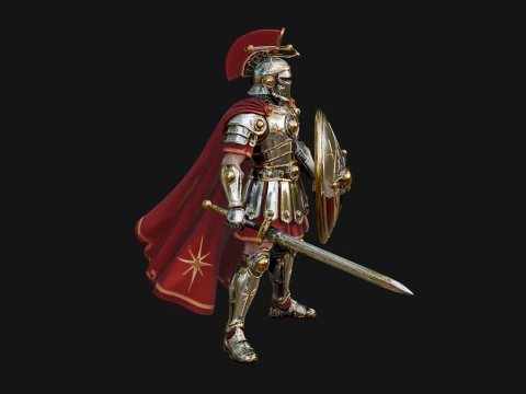 ROME - Armored Champion Design 1 - 3D Print Model Modèles 3D en vedette