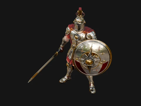 ROME - Armored Champion Design 1 - 3D Print Model 3D Print Model