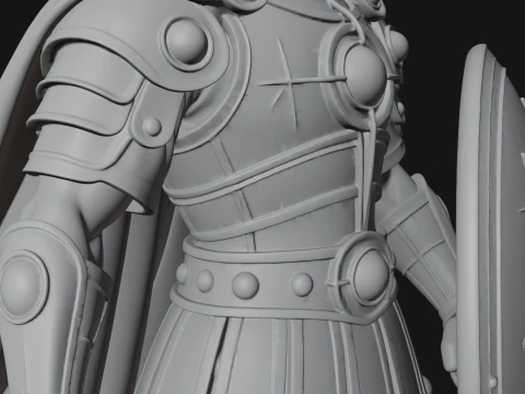 ROME - Armored Champion Design 1 - 3D Print Model 3D Print Model