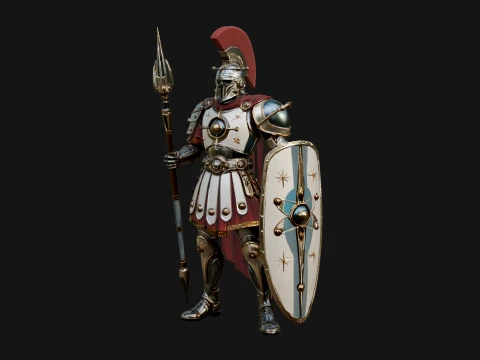 ROME - Armored Champion Design 2 - 3D Print Model 3D Print Model