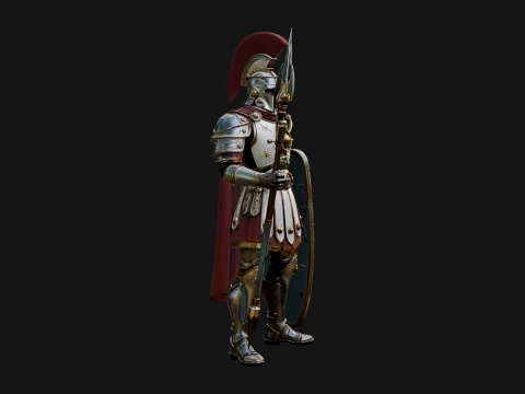 ROME - Armored Champion Design 2 - 3D Print Model 3D Print Model