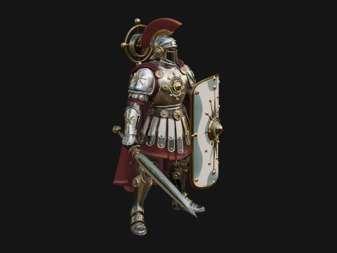 ROME - Armored Champion Design 3 - 3D Print Model 3D Print Model