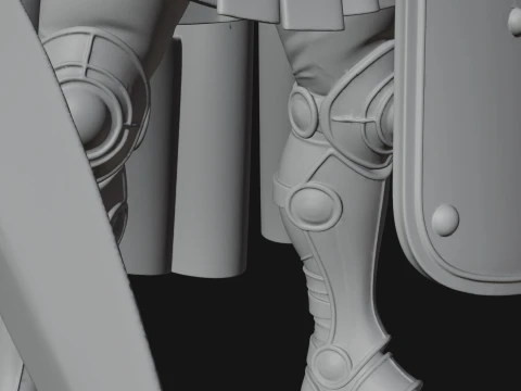 ROME - Armored Champion Design 3 - 3D Print Model 3D Print Model