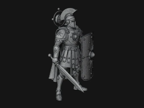 ROME - Armored Champion Design 3 - 3D Print Model 3D Print Model